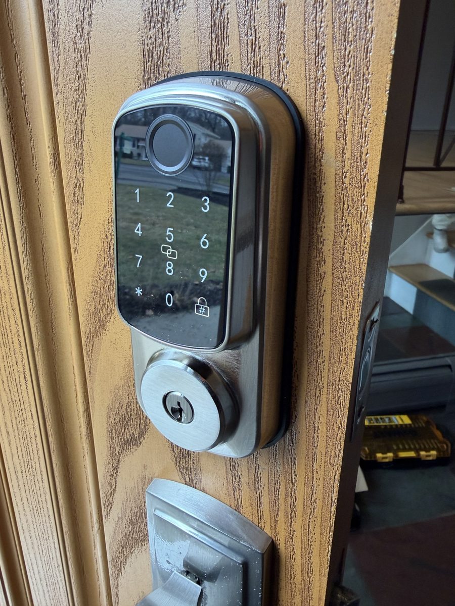 MK-1 keypad and cylinder, installed