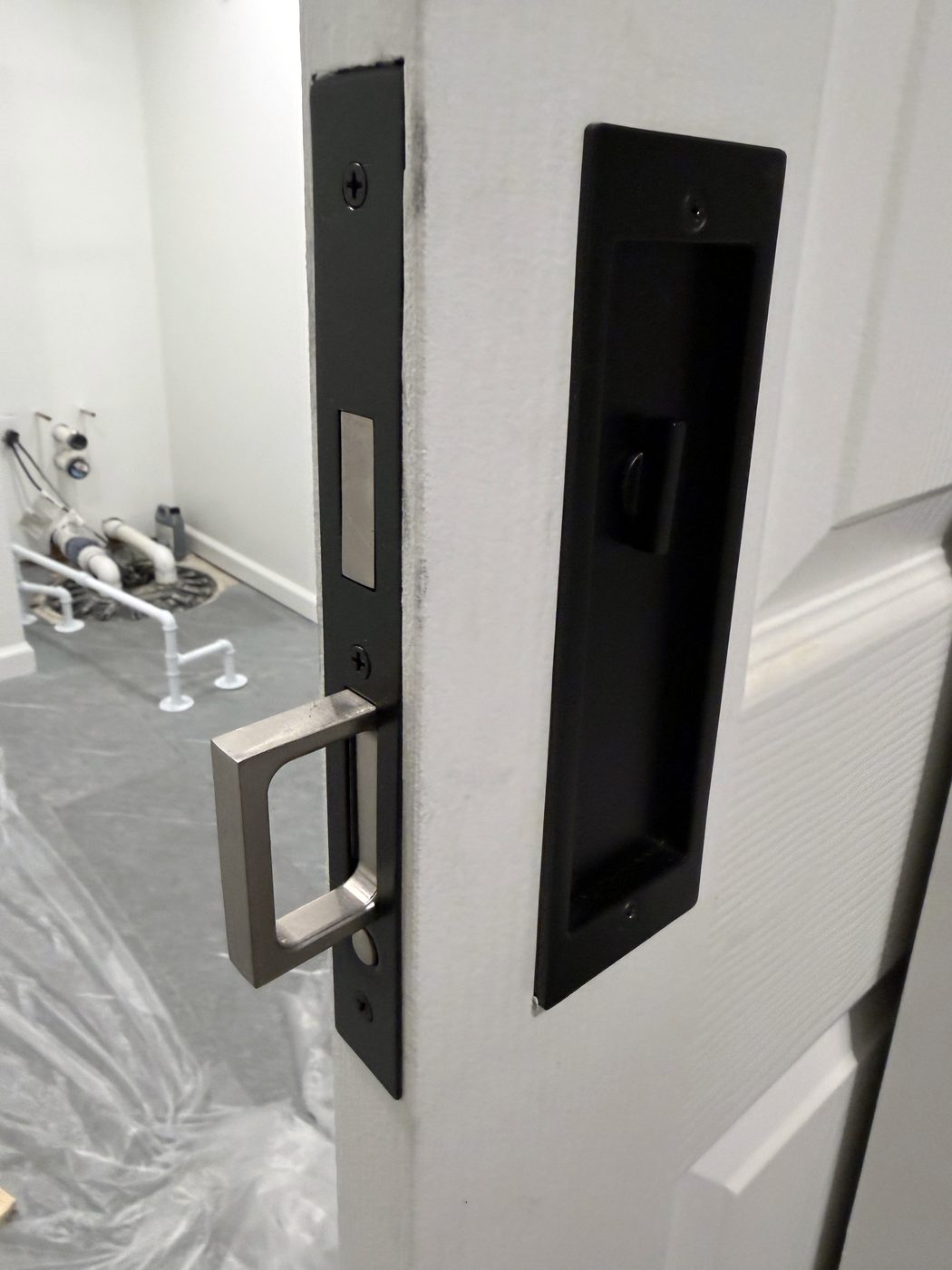 The same door from the inside, with the turn